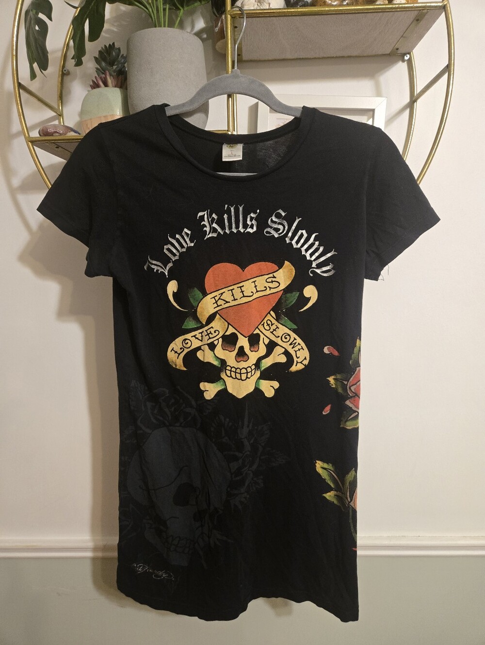 Vintage Y2K Ed Hardy Tunic Tee